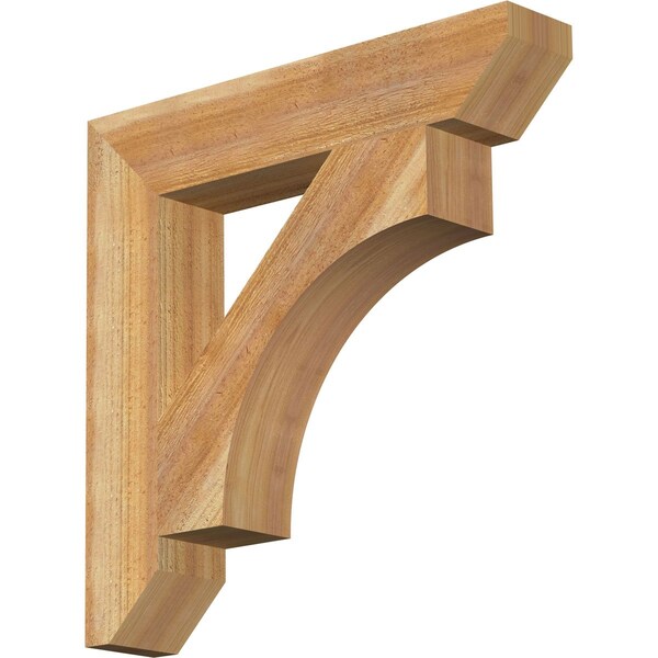 Ekena Millwork Westlake Slat Rough Sawn Bracket, Western Red Cedar, 4"W x 22"D x 22"H BKT04X22X22WTL06RWR - main